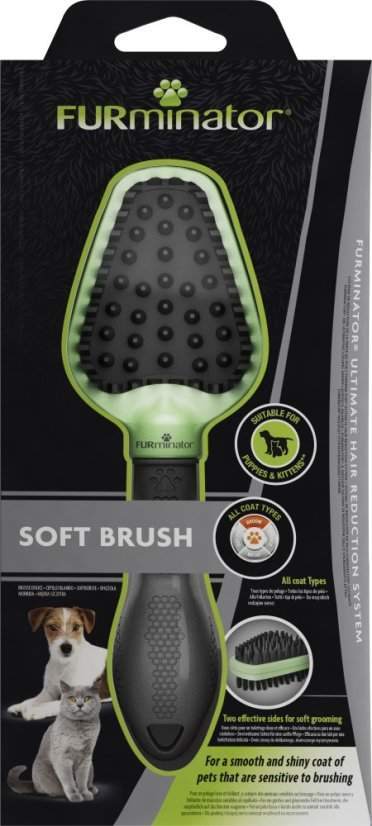 Furminator kartáč Soft Brush pro psy a kočky