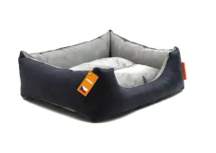 Aminela pelíšek s polštářem S černá/šedá 60x50cm