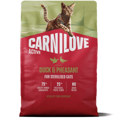 Carnilove Cat Active Duck & Pheasant Sterilised Adult 2 kg