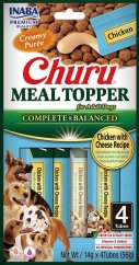 Churu Dog Meal Topper Chicken with Cheese Recipe 4x14g (EXP: 12/2025)