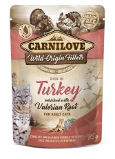 Carnilove Cat Pouch Rich in Turkey Enriched with Valerian 85 g