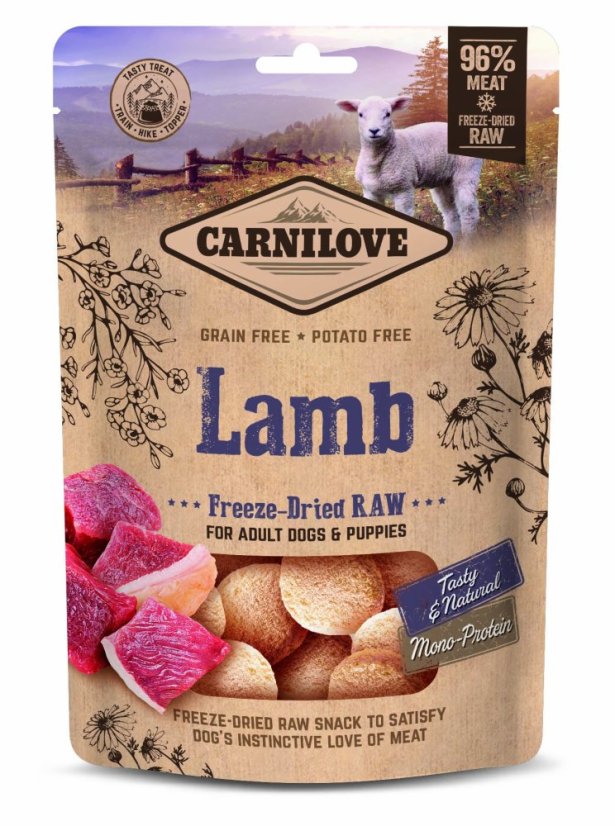 Carnilove Raw Freeze-Dried Snacks Lamb 60g (EXP: 3/2026)