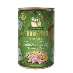 Brit Care Dog Christmas can Rabbit králík a krůta 400 g
