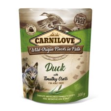 Carnilove Dog Pouch Paté Duck & Timothy Grass 300g