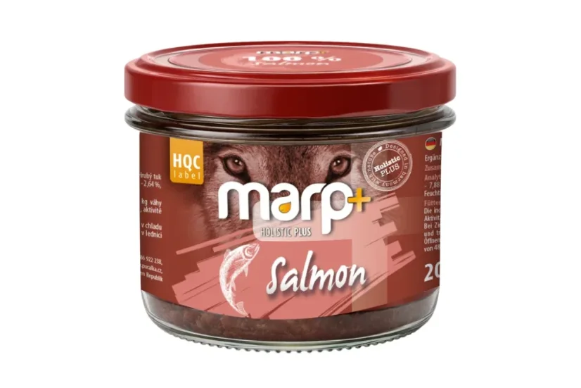 Marp 100% losos ve sklenici pro psy 200g