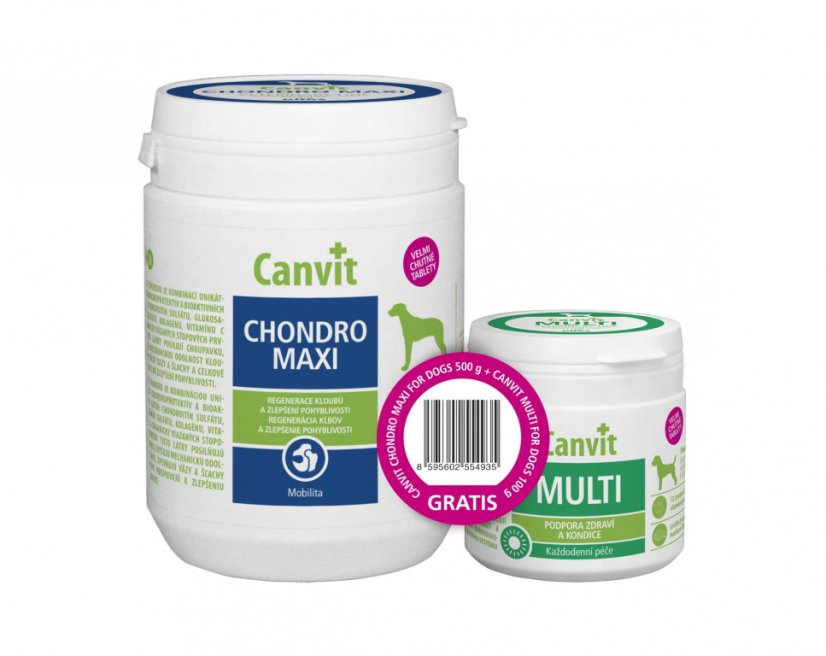 Canvit Chondro Maxi 500 g + Canvit Multi 100 g