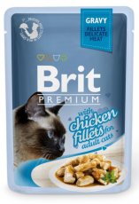 Brit Premium Cat kapsička Fillets in Gravy With Chicken 85g
