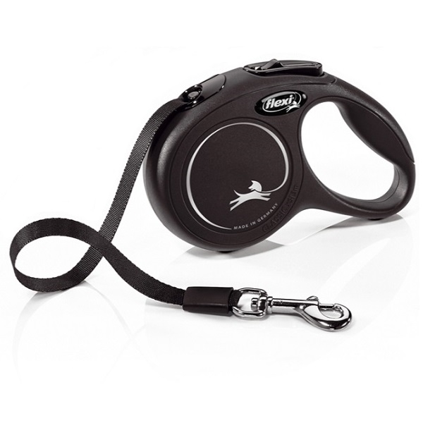Vodítko FLEXI Classic NEW S pásek 5m/15kg černá