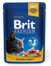 Brit Premium Cat kapsička Salmon & Trout 100 g