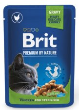 Brit Premium Cat kapsička Chicken Slices for Sterilised 100 g
