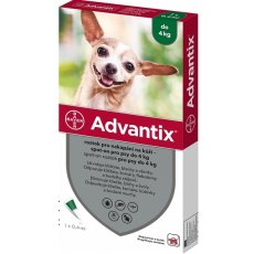 Advantix spot-on 1x0,4 ml pro psy do 4 kg