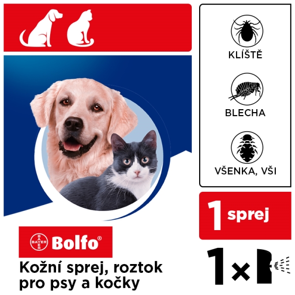 Bolfo sprej pro psy a kočky 250 ml