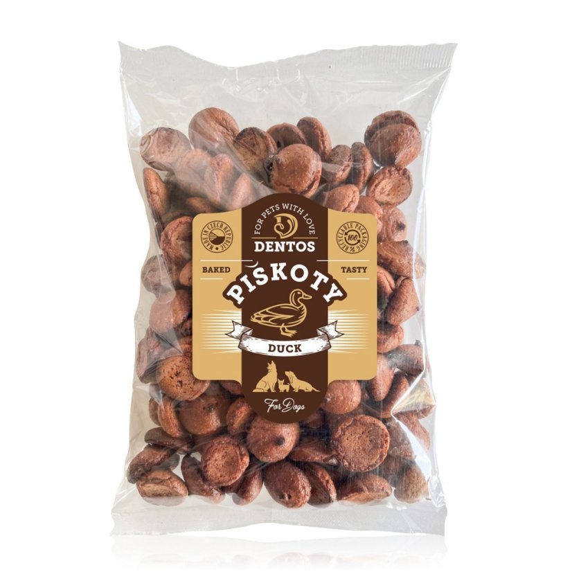 Dafiko dentos piškoty s kachním masem 150g Dafiko dentos piškoty s kachním masem 150g