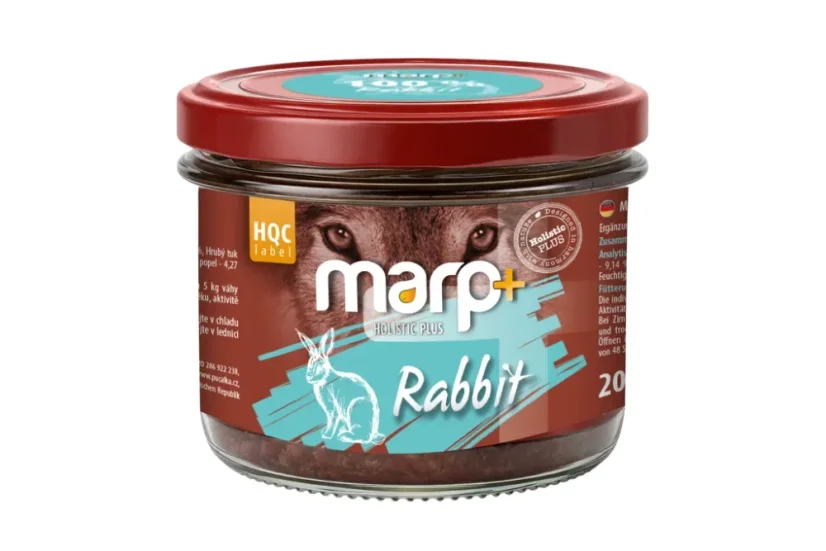 Marp 100% králík ve sklenici pro psy 200g