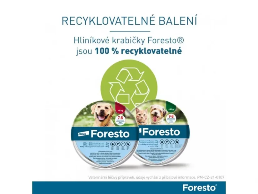 Foresto 38 obojek pro kočky a malé psy do 8 kg