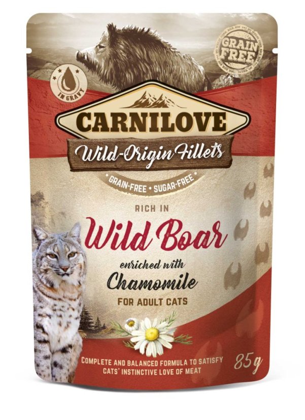 Carnilove Cat Pouch Wild Boar & Chamomile 85g